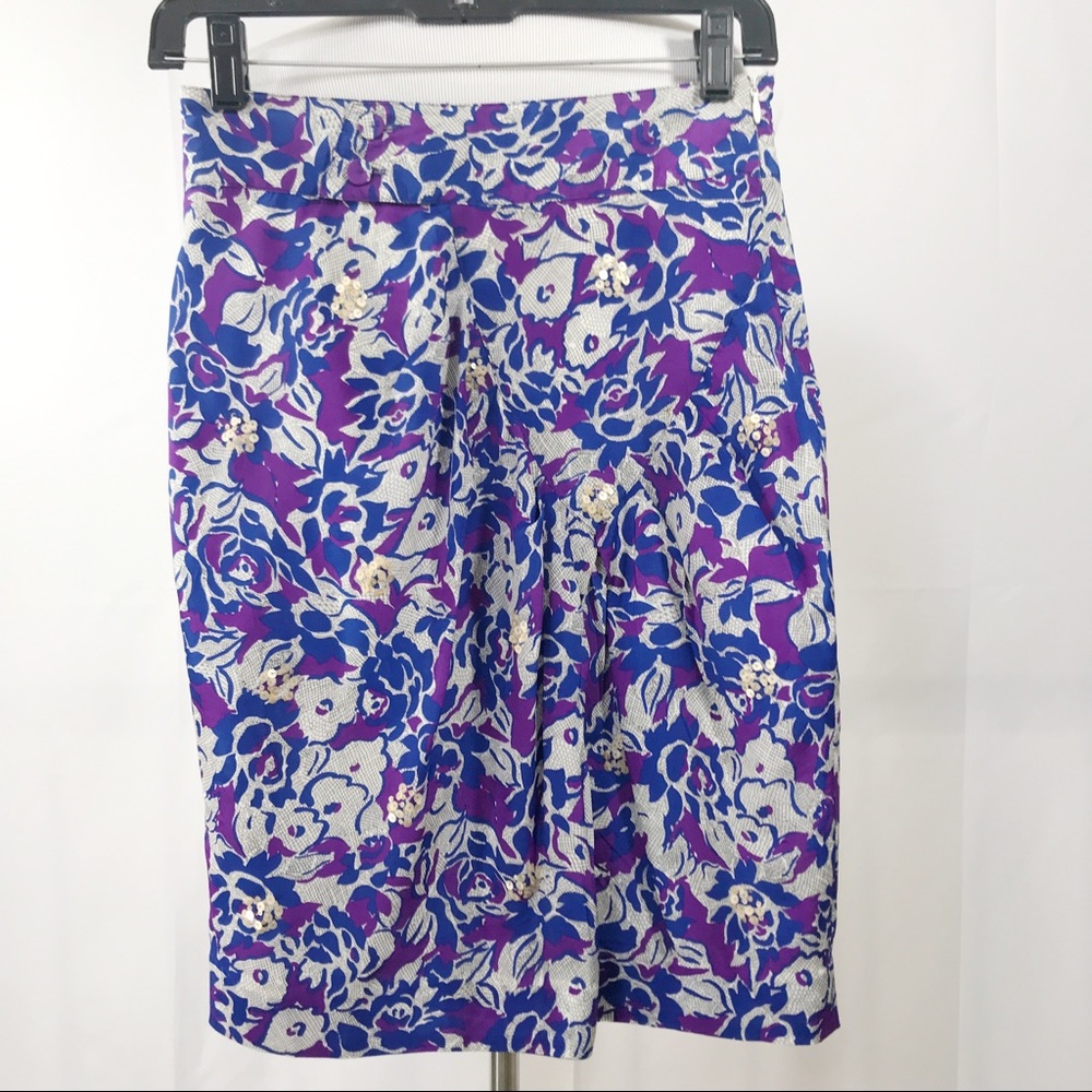 Fei Anthropologie Scattered Sequined Skirt